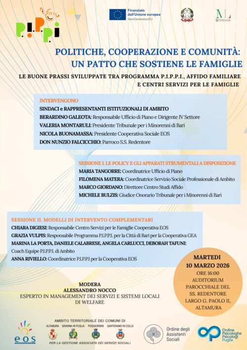 𝐏𝐨𝐥𝐢𝐭𝐢𝐜𝐡𝐞, 𝐜𝐨𝐨𝐩𝐞𝐫𝐚𝐳𝐢𝐨𝐧𝐞 𝐞 𝐜𝐨𝐦𝐮𝐧𝐢𝐭𝐚̀: 𝐮𝐧 𝐩𝐚𝐭𝐭𝐨 𝐜𝐡𝐞 𝐬𝐨𝐬𝐭𝐢𝐞𝐧𝐞 𝐥𝐞 𝐟𝐚𝐦𝐢𝐠𝐥𝐢𝐞