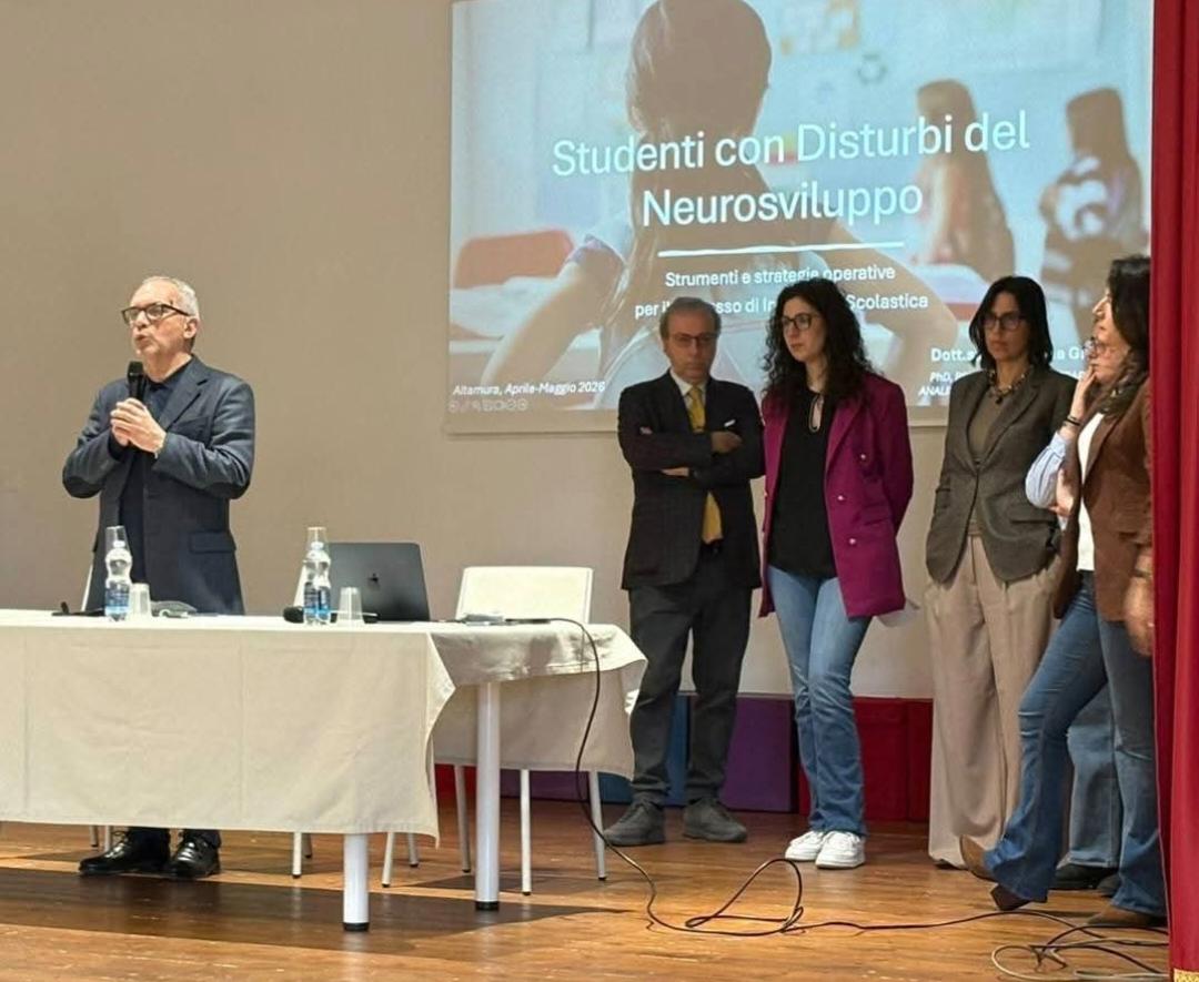 Piano di Formazione e Aggiornamento del Servizio di Integrazione Scolastica Disabili: concluso il primo percorso riservato ai professionisti dell’ATS di Altamura